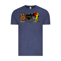 Vintage Denim peace love juneteenth raised fist Vintage Tee - HRA Design Shop