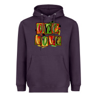 Plum one love juneteenth Heavyweight Hoodie - MaliasSmallBusiness
