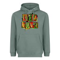 Sage one love juneteenth Heavyweight Hoodie - MaliasSmallBusiness