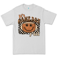 Dove Grey it's game day y'all football smiley face Premium Tee - BarkalooDesign