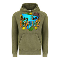 Vintage Olive hey there cowboy Vintage Hoodie - Zillion Design Studio