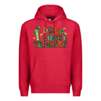 Cardinal one lucky teacher Premium Hoodie - LillyAllenDesigns