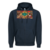 Navy western gemstone and leopard with serape licanse plate Zipper Hoodie - Artiststas