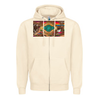 Sandshell western gemstone and leopard with serape licanse plate Zipper Hoodie - Artiststas