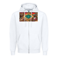 White western gemstone and leopard with serape licanse plate Zipper Hoodie - Artiststas