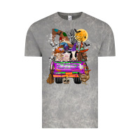 Cloud Rock Hallloween Farm animals Truck Vintage Tee - CowhideDigitalArt