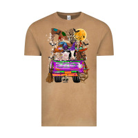 Vintage Camel Hallloween Farm animals Truck Vintage Tee - CowhideDigitalArt