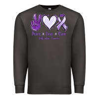 Smoke Peace love cure Testicular Cancer Premium Sweatshirt - NancyCooperArtShop