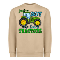Mushroom just a boy who loves tractors Heavyweight Sweatshirt - Zillion Design Studio