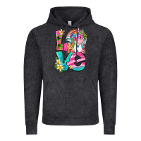 Vintage Black love summer unicorn Vintage Hoodie - texasbilliewilder