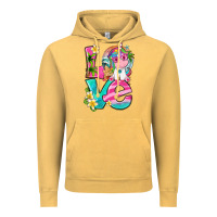 Vintage Mustard love summer unicorn Vintage Hoodie - texasbilliewilder