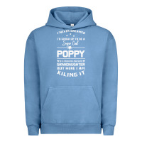 Pigment Pebble Blue Super Cool Poppy Of A Freaking Awesome Granddaugh Urban Hoodie - Bettercallsaul