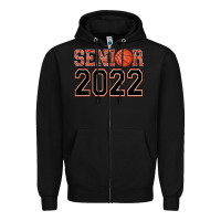 Black senior basketball Zipper Hoodie - AdoDesignShop