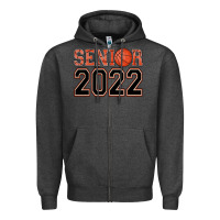 Charcoal Heather senior basketball Zipper Hoodie - AdoDesignShop