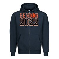 Navy senior basketball Zipper Hoodie - AdoDesignShop