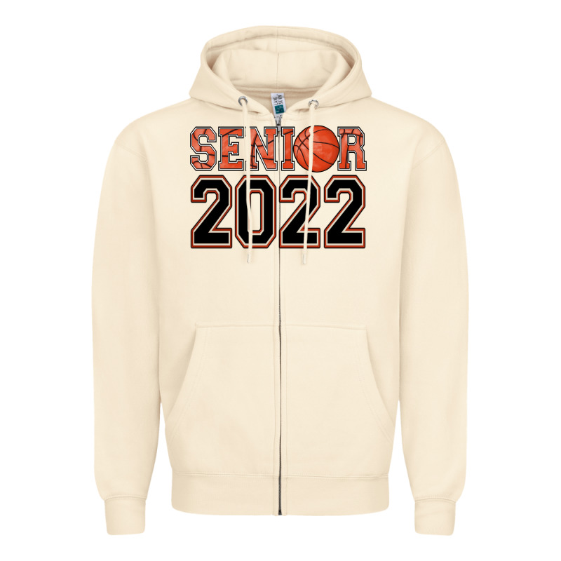 Senior Basketball Zipper Hoodie by AdoDesignShop | Teevron