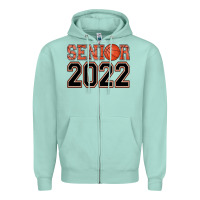 Seafoam senior basketball Zipper Hoodie - AdoDesignShop