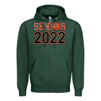 Sports Green senior basketball Zipper Hoodie - AdoDesignShop