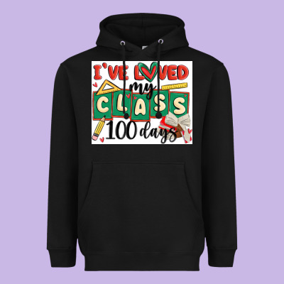 I've Loved My Class 100 Days Heavyweight Hoodie Designed By Maliassmallbusiness