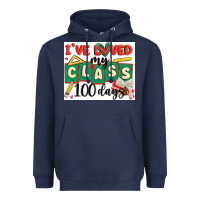 Navy i've loved my class 100 days Heavyweight Hoodie - MaliasSmallBusiness