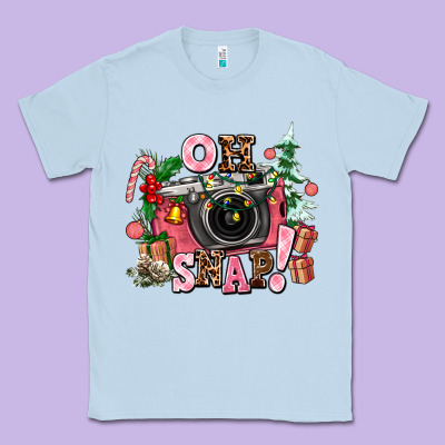 Christmas Oh Snap Classic Tee Designed By Adodesignshop