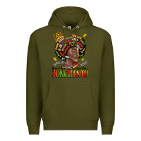 Army Green remembering my ancestors juneteenth Premium Hoodie - LillyAllenDesigns