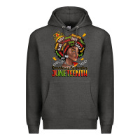 Charcoal Heather remembering my ancestors juneteenth Premium Hoodie - LillyAllenDesigns