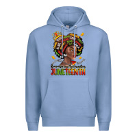 Colony Blue remembering my ancestors juneteenth Premium Hoodie - LillyAllenDesigns