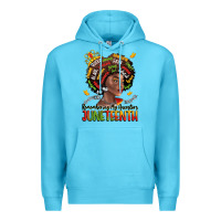 Ocean Blue remembering my ancestors juneteenth Premium Hoodie - LillyAllenDesigns