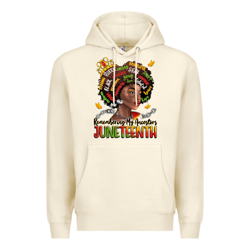 Remembering My Ancestors Juneteenth Premium Hoodie by LillyAllenDesigns | Teevron