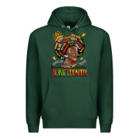 Sports Green remembering my ancestors juneteenth Premium Hoodie - LillyAllenDesigns