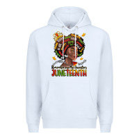 White remembering my ancestors juneteenth Premium Hoodie - LillyAllenDesigns