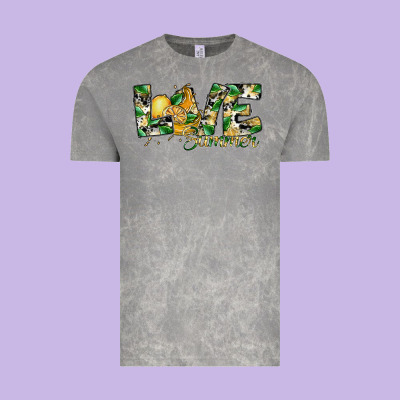 Love Summer Lemon Vintage Tee Designed By Sublimationcraftshop