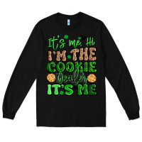 Black it's me hi i'm the cookie dealer it's me girl scou Long Sleeve Tee - Artiststas