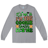 Heather Grey it's me hi i'm the cookie dealer it's me girl scou Long Sleeve Tee - Artiststas