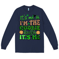Navy it's me hi i'm the cookie dealer it's me girl scou Long Sleeve Tee - Artiststas