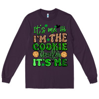 Plum it's me hi i'm the cookie dealer it's me girl scou Long Sleeve Tee - Artiststas