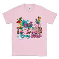 Bubblegum Pink best teacher ever Classic Tee - AdoDesignShop