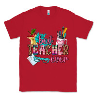 Red best teacher ever Classic Tee - AdoDesignShop