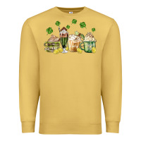 Antique Gold patricks day coffee Premium Sweatshirt - MaliasSmallBusiness