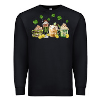 Black patricks day coffee Premium Sweatshirt - MaliasSmallBusiness
