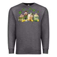 Charcoal Heather patricks day coffee Premium Sweatshirt - MaliasSmallBusiness