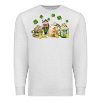 Oatmeal Heather patricks day coffee Premium Sweatshirt - MaliasSmallBusiness