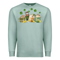 Seafoam patricks day coffee Premium Sweatshirt - MaliasSmallBusiness