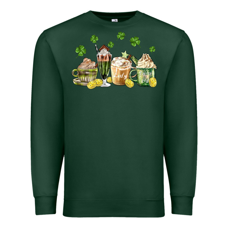 Patricks Day Coffee Premium Sweatshirt by MaliasSmallBusiness | Teevron