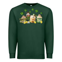 Sports Green patricks day coffee Premium Sweatshirt - MaliasSmallBusiness