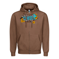 Chestnut western cowgirl and sunflower with hat and cowhide leopard Zipper Hoodie - Artiststas