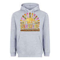 Heather Grey be the sunshine Heavyweight Hoodie - MaliasSmallBusiness