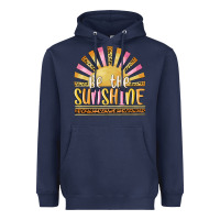 Navy be the sunshine Heavyweight Hoodie - MaliasSmallBusiness