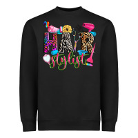 Black hairstylist Heavyweight Sweatshirt - Zillion Design Studio